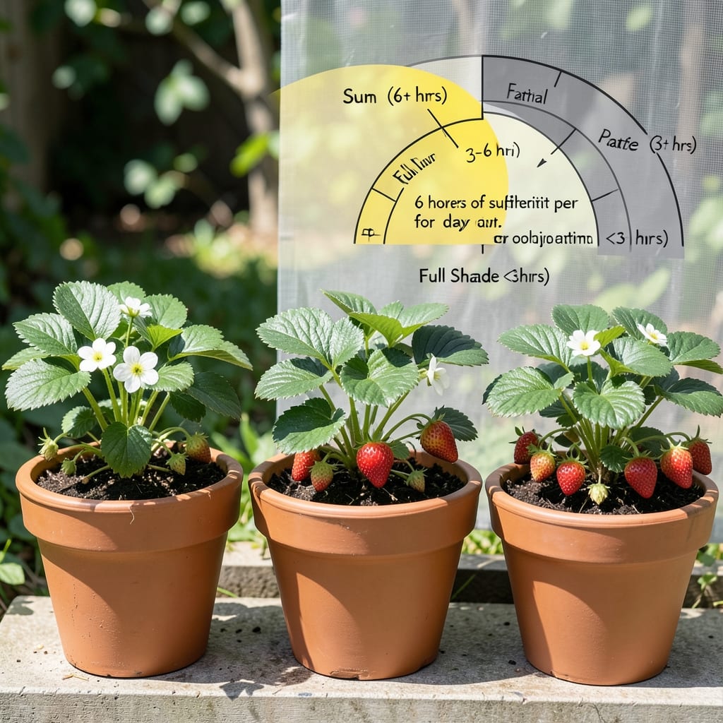 How Much Light Do Strawberry Plants Need: Sunlight Hours Breakdown by Growth Stage
