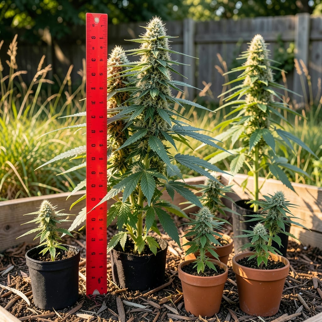 How Tall Do Autoflower Cannabis Plants Grow: Exact Heights by Variety and Space-Saving Tricks