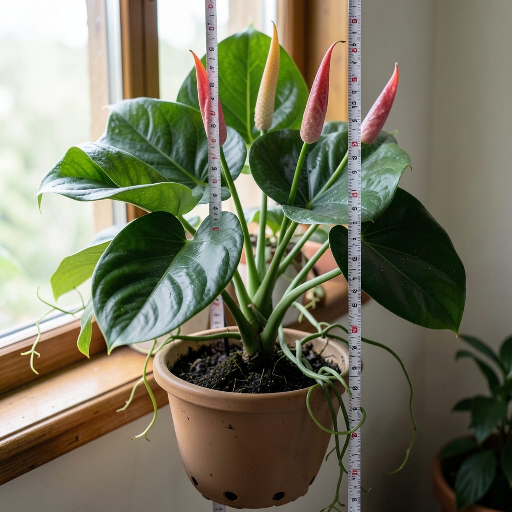 How Tall Do Anthuriums Grow: Space-Saving Pruning for Compact Varieties